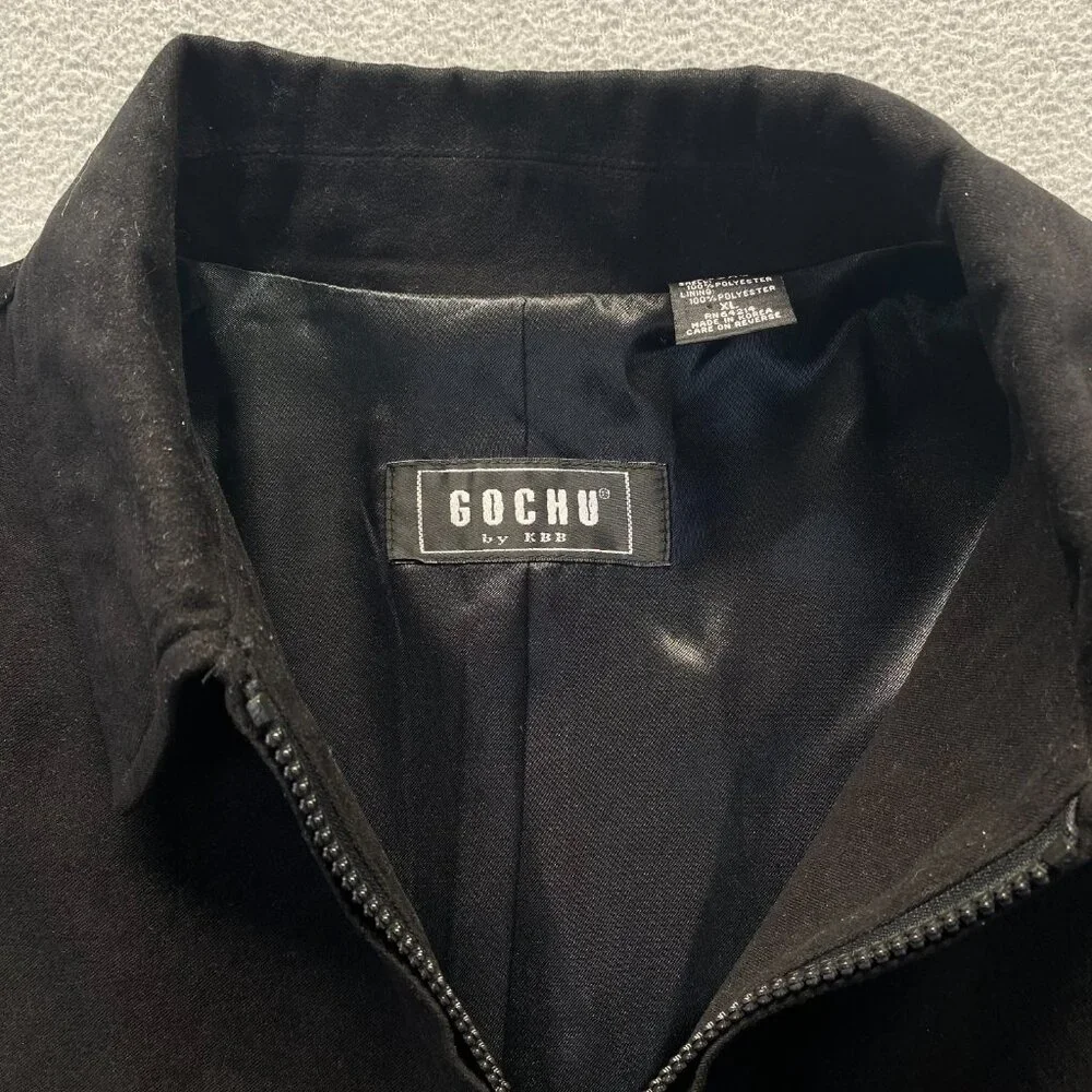 Gochu by KBB‎ Shirt Mens Size XL Black Utility Workwear Pockets Zipper